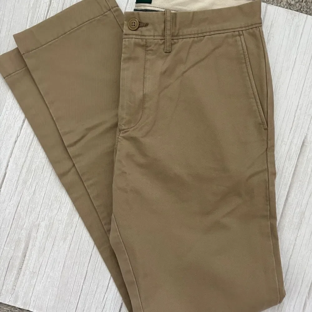 J. Crew 484 Slim-Fit Broken-In Chino Pants in Tan Sz 30w/32L